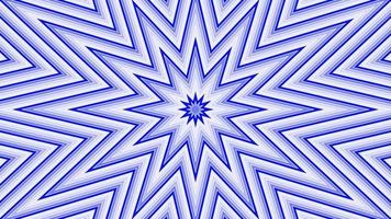 Blue octagonal star simple flat geometric on white background loop. Starry radio waves endless creative animation. Stars seamless motion graphic backdrop. Astra radar sonar rings design. video