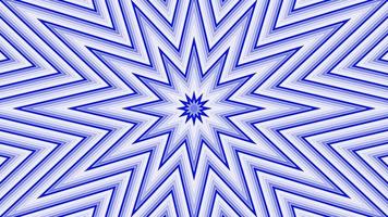 Blue octagonal star simple flat geometric on white background loop. Starry radio waves endless creative animation. Stars seamless motion graphic backdrop. Astra radar sonar rings design. video