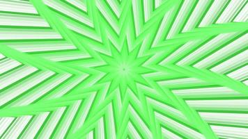 Green bold spin octagonal star simple flat geometric on white background loop. video