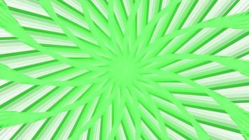green bold spin sixteegonal star simple plat géométrique sur boucle de fond blanc. video