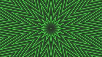 étoile sixteegonale verte simple plat géométrique sur boucle de fond noir gris foncé. ondes radio étoilées animation créative sans fin. toile de fond graphique de mouvement sans couture d'étoiles. conception d'anneaux de sonar radar astra. video