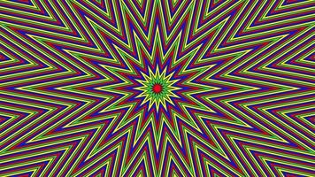 Color sixteegonal star simple flat geometric on dark grey black background loop. video