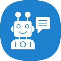 Robot Assistant Vector Icon Design