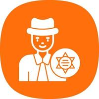 Sheriff Vector Icon Design