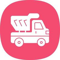 Dump Truck Vector Icon Design