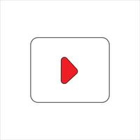 icono de reproducción de youtube, reproducción del logotipo de youtube vector