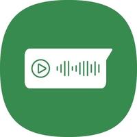 Voice Message Vector Icon Design