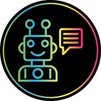 Robot Assistant Vector Icon Design