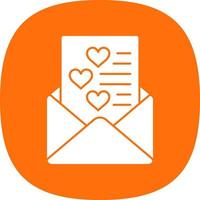 Love Letter Vector Icon Design