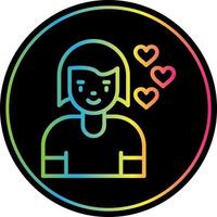 Girlfriend Vector Icon Design