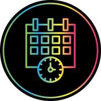 diseño de icono de vector de horario