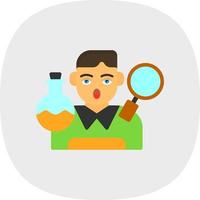 Researcher Vector Icon Design