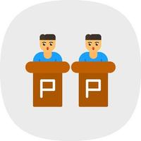 Debate Vector Icon Design