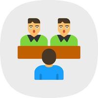 Job Interview Vector Icon Design