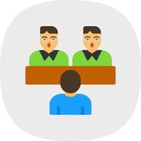 Job Interview Vector Icon Design