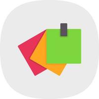 Sticky Notes Vector Icon Design