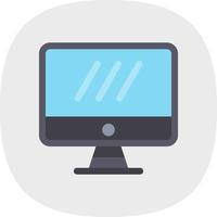 diseño de icono de vector de pantalla de monitor