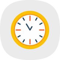 Wall Clock Vector Icon Design