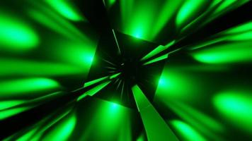 Fondo abstracto de bucle vj de luz verde láser. material de archivo 4k de alta calidad