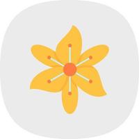 Freesia Vector Icon Design