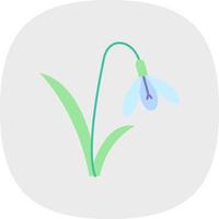 Snowdrop Vector Icon Design