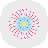 Anemone Vector Icon Design