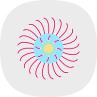 Anemone Vector Icon Design