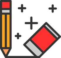 Eraser Vector Icon Design