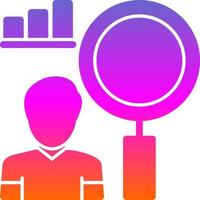 Qualitative Research Vector Icon Design