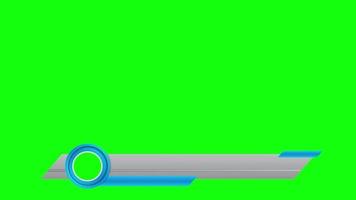 banner animado do skype mídia social inferior terceira tela verde video