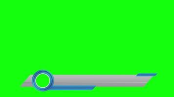 Animated Telegram Banner Social Media Lower Third Green Screen video