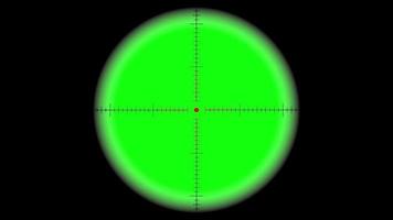 Scope-Zeichen Greenscreen-Hintergrund video