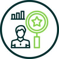 Qualitative Research Vector Icon Design