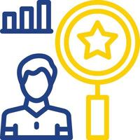 Qualitative Research Vector Icon Design