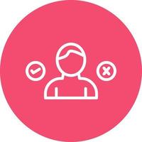 Decision Making Vector Icon Design
