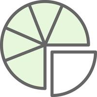 Pie Chart Vector Icon Design