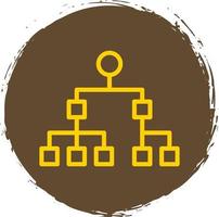 Organization Chart Vector Icon Design