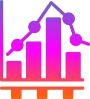 Bar Chart Vector Icon Design
