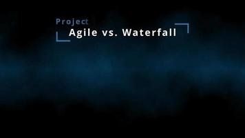 Comparison of agile project management and waterfall project management with agility terms for SCRUM masters and agile coaches for transformation processes in backlog project realization translation video