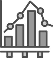 Bar Chart Vector Icon Design