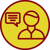User Communication Vector Icon Design