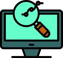 diseño de icono de vector de investigación