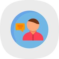 User Communication Vector Icon Design