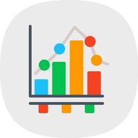 Bar Chart Vector Icon Design