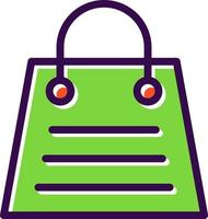 diseño de icono de vector de bolsa de compras