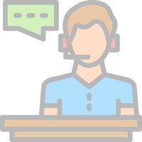 Customer Service Vector Icon Design