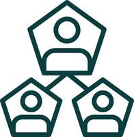 Segmentation Vector Icon Design