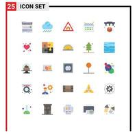 25 Creative Icons Modern Signs and Symbols of printing routine alert planning calendar Editable Vector Design Elements