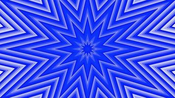 Blue bold octagonal star simple flat geometric on white background loop. Starry radio waves endless creative animation. Stars seamless motion graphic backdrop. Astra radar sonar rings design. video