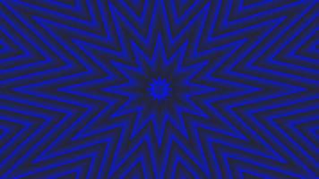 estrella octogonal azul geométrica plana simple en bucle de fondo negro gris oscuro. ondas de radio estrelladas animación creativa sin fin. estrellas telón de fondo gráfico de movimiento transparente. diseño de anillos de sonda de radar astra. video